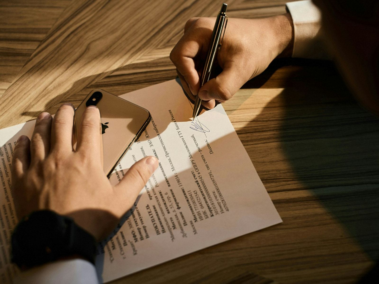 Signature d'un contrat d'énergie